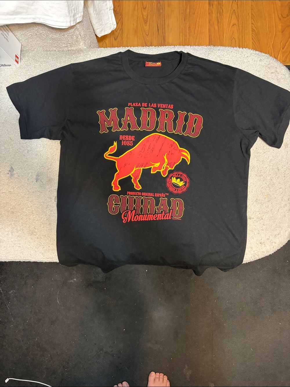 Madrid Bull Graphic Tee - Black